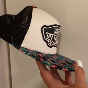 Vans floral snapback hat